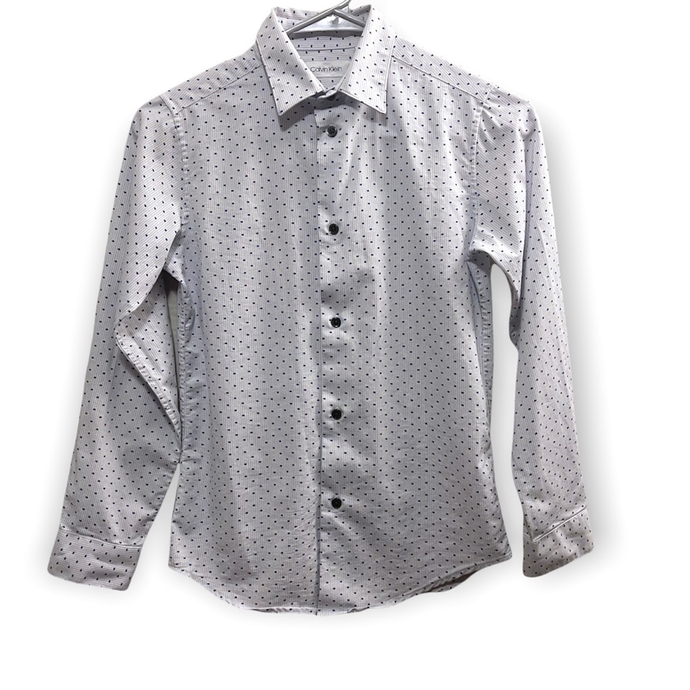 Kids Calvin Klein Button Down Dress Shirt Size 12